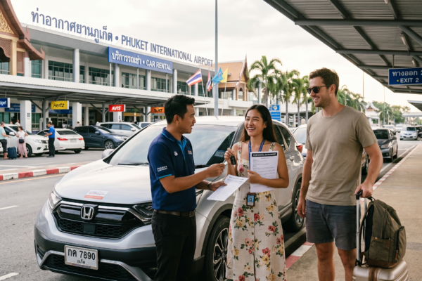 บริการรถเช่าภูเก็ต สนามบิน รับรถสะดวกพร้อมพนักงานดูแลหน้าอาคารผู้โดยสาร